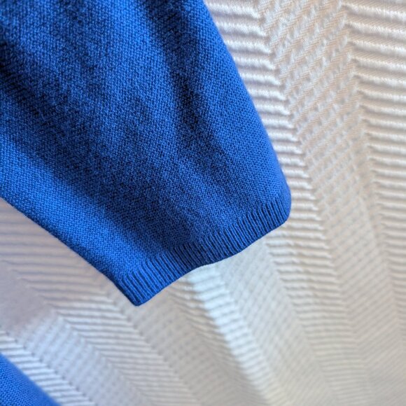 Talbots No-Close Cardigan Royal Blue Size L Classic Open Cardigan Duster - Picture 9 of 15